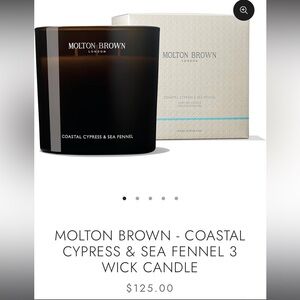 Molton Brown Coastal Cypress & Sea Fennel Scented Candle